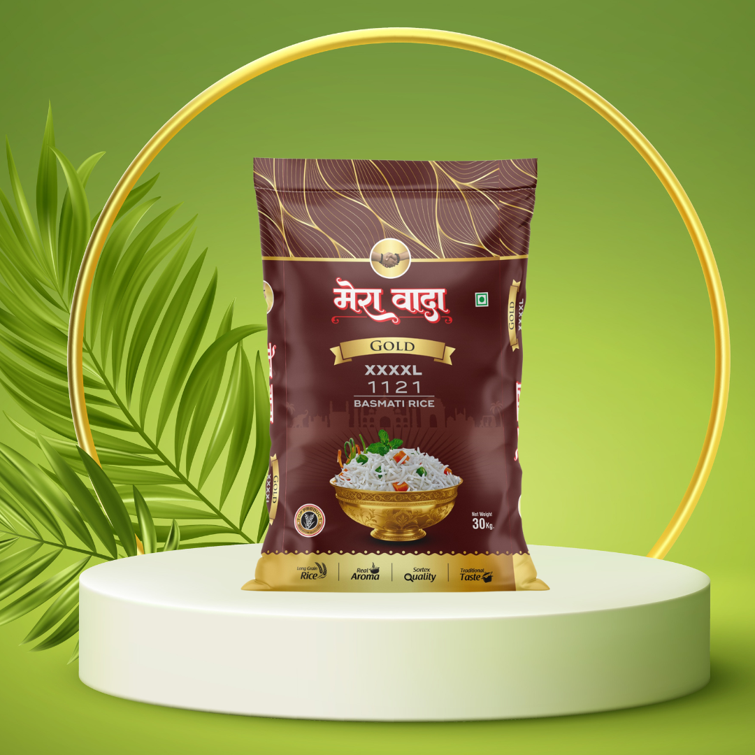 Mera Wada Gold Basmati Rice – Long Grain, Royal Taste