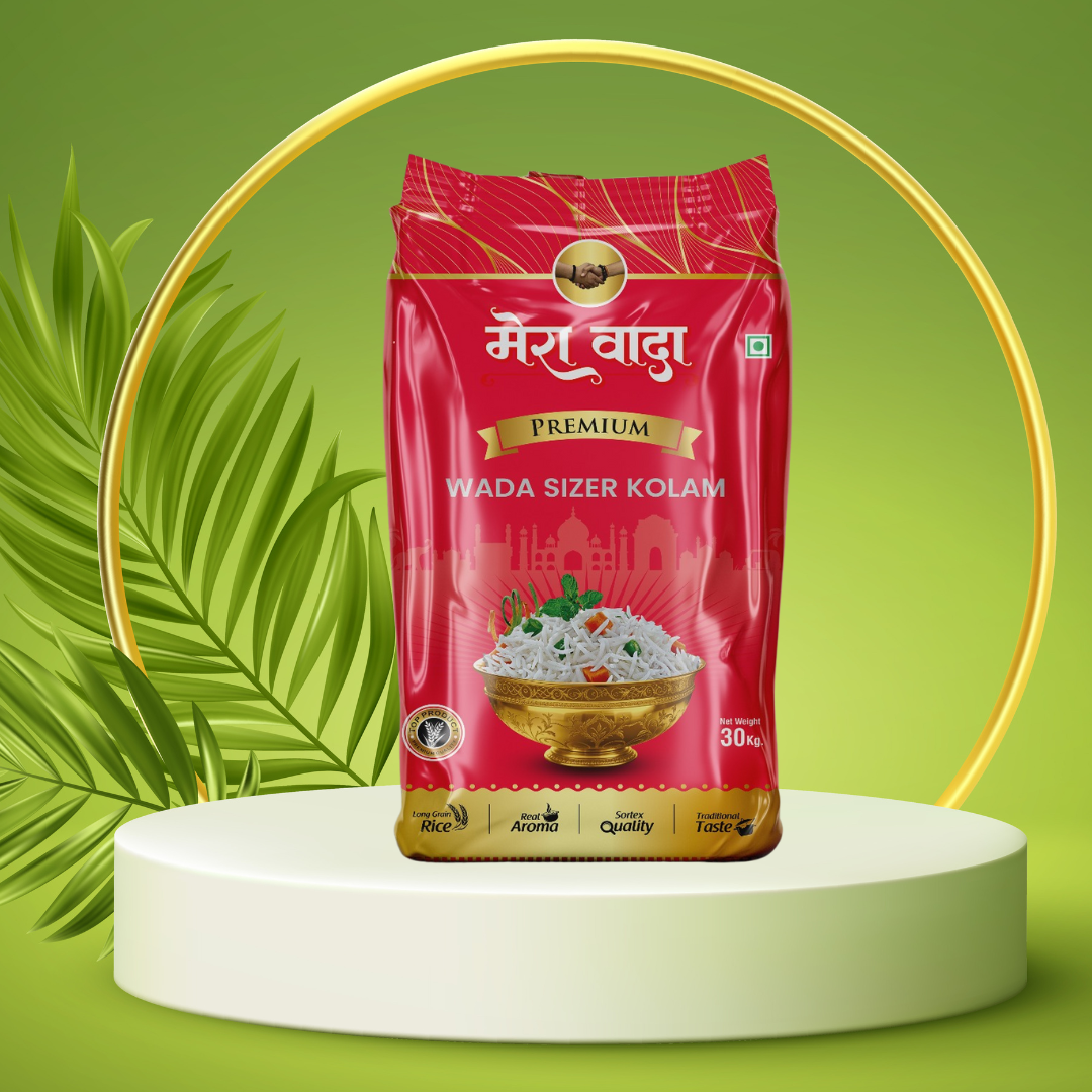 Mera Wada Premium Wada Sizer Kolam Rice – Superior Quality, Perfect Grain Size